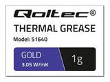 QOLTEC 51640 Qoltec Thermal paste 3.05 W/m-K | 1g | gold
