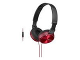 SONY MDRZX310R ZX STEREO HEADPHONES ROT,RED