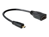 DELOCK Adapter cable micro HDMI-D St > HDMI-A Bu mit 23 cm Kabel