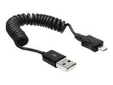 DELOCK cable USB 2.0-A St > USB micro-B St Spiralkabel