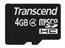 TRANSCEND 4GB micro SDHC Card Class 4