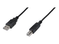 ASSMANN USB connection cable type A - B M/M 3.0m USB 2.0 suitable bl