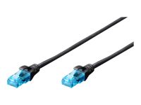 DIGITUS CAT 5e U-UTP patch cable PVC AWG 26/7 length 2 m color black