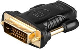 Goobay 68931 HDMI��/DVI-D adapter, gold-plated