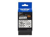 BROTHER TZES131 12mm BLACK ON CLEAR ADHESIVE TAPE