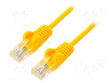 Goobay 95249 24AWG patch cord, U/UTP, 6, stranded, CCA, PVC, yellow, 0.25 m