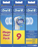 Oral-B Clean Replacement Heads, Precision EB20-9 Heads, For adults, Number of brush heads included 9, White