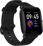 Amazfit Bip U Smart watch, GPS (satellite), Reflective Color Display Screen, Touchscreen, Heart rate monitor, Waterproof, Bluetooth, Polycarbonate, Onyx Black