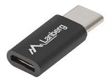 LANBERG AD-UC-UM-02 adapter USB TYPE-C(M)-MICRO-B(F) 2.0 Black