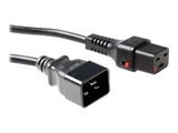 ASM IEC-PC1286 Power Cable, Male C20, H05VV 3 X 1.5mm2 to C19 IEC LOCK,3m black