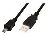 ASSMANN USB 2.0 connection cable type A - mini B (5pin) M/M 1.0m USB 2.0 conform UL bl