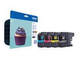 BROTHER LC-123 ink cartridge black and tri-colour standard capacity 1-pack blister without alarm