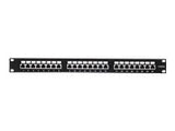 NETRACK 104-07 patch panel 19 24-ports cat. 6 FTP with shelf