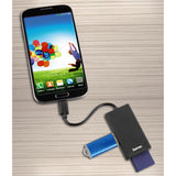 HAMA USB 2.0 OTG Hub/Card Reader for Smartphone/Tablet/Notebook/PC