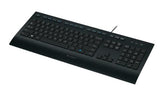 LOGITECH K280e corded Keyboard USB black for Business