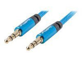 LANBERG CA-MJMJ-10CU-0010-BL Lanberg Premium Kabel Audio Miniklinke 3,5mm 3pin, 1m Blau