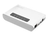 DIGITUS 2-Port USB 2.0 Wireless Multifunction Network Server 300 Mbps