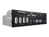 ICYBOX IB-863a-B IcyBox Card Reader with multiport panel, USB 3.0, 1x eSATA interface
