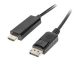 LANBERG CA-DPHD-10CC-0010-BK Lanberg Kabel DisplayPort(M)->HDMI 1m schwarz