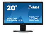 IIYAMA ProLite E2083HSD-B1 49,9cm 19,5inch LED 1600 x 1900 5ms VGA DVI 250cm/m  speaker Black