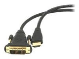 LANBERG HDMI M DVI-D M 18+1 cable 3m black single link Gold
