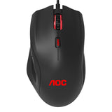 AOC Gaming Mouse GM200 Wired, 4200 DPI, USB 2.0, Black