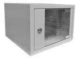 ASM CL-19 04U Wallmount cabinet 19 4U 568x350 glass door RAL7035
