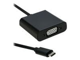 QOLTEC 50376 Qoltec USB 3.1 adapter type C male / VGA female   1080P   23cm
