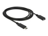 DELOCK Extension cable SuperSpeed USB USB 3.1 Gen 1 USB Type-C male > female 3 A 1.5 m black