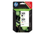 HP 301 original Ink cartridge N9J72AE Combo 2-Pack Standard Capacity Black and Colour cartridge
