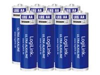 LOGILINK LR6F8 LOGILINK - Ultra Power AA Alkaline Batteries, LR6, Mignon, 1.5V, 8pcs