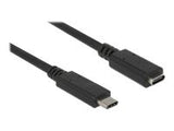 DELOCK Extension cable SuperSpeed USB USB 3.1 Gen 1 USB Type-C male > female 3 A 1.0 m black