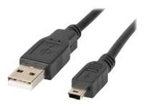 LANBERG CA-USBK-10CC-0018-BK Lanberg cable USB 2.0 mini AM-BM5P 1.8m black