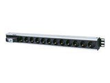 INTELLINET 19inch Vertical PDU 12-way with single air switch 3 m power cord Vertical mounting  1.5 U No Surge Protection