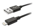 NATEC lightning M USB-A M cable 1.5m black MFi nylon