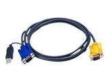 ATEN 2L-5202UP KVM Cable HD15-SVGA USB USB - 2m