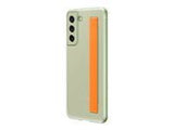 SAMSUNG S21 FE Clear Strap Cover Olive Green