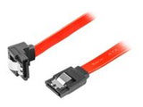 LANBERG CA-SASA-13CC-0100-R Lanberg cable SATA DATA II (3GB/S) F/F 100cm; METAL CLIPS ANGLED RED