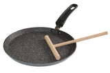 Stoneline Pan 9195 Crepe, Diameter 24 cm, Suitable for induction hob, Fixed handle, Anthracite