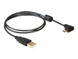 DELOCK cable USB micro-B St/ USB-A St 100cm 90 Grad
