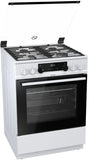 Gorenje Cooker K634WF Hob type  Gas, Oven type Electric, White, Width 60 cm, Electronic ignition, Grilling, LED, 71 L, Depth 60 cm