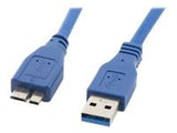 LANBERG CA-US3M-10CC-0030-B Lanberg cable USB 3.0 Micro AM-MBM5P 3m blue