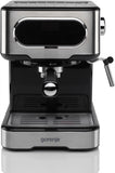 Gorenje Coffee machine ESCM15DBK Pump pressure 15 bar, Built-in milk frother, Manual, 1100 W, Stainless steel
