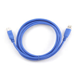 GEMBIRD CCP-USB3-AMBM-6 Високоякісний кабель USB 3.0 Штекер USB A до USB B штекер 3 метри, синій
