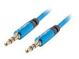 LANBERG CA-MJMJ-10CU-0030-BL Lanberg Premium Cable Audio Mini jack 3,5mm 3pin, 3m Blue