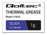 QOLTEC 51645 Qoltec Thermal paste 3.17 W/m-K | 1g | silver