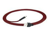 ART KABUSB2 A-MICRO 2M AL-OEM-107B ART cable USB 2.0 Am/micro USBm black-red braid 2m oem