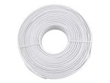 GEMBIRD TC1000S-100M Gembird flat telephone cable stranded wire 100m, white