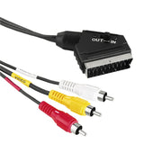HAMA VIDEO CABLE SCART - 3 RCA 1.5M