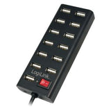 Logilink UA0126 USB Hub 13-Port USB2.0 with power adapter 3.5A, Logilink